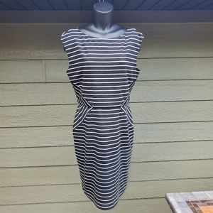 White House Black Market Sleeveless Striped Dress - Size 14
